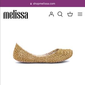 Brand New Mini Melissa Campana Zig Zag/ Gold